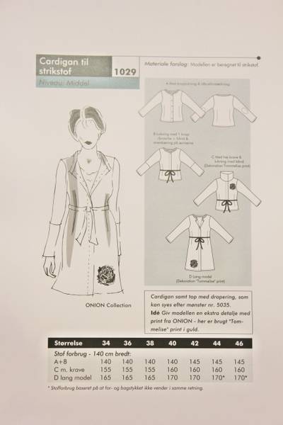 Bilde av Onion 1029 - cardigan til stretchstoff
