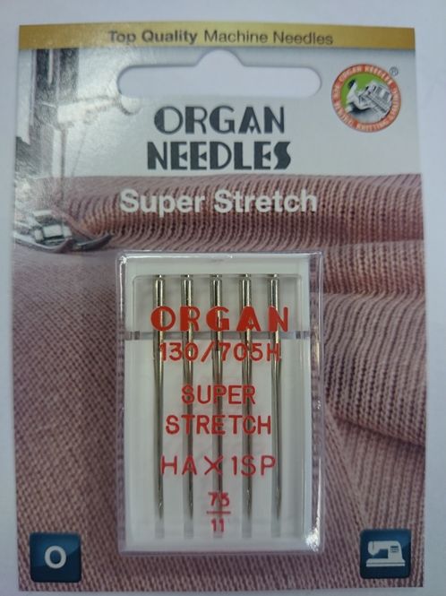 Hovedbilde Organ symaskinnål - 5 st., SuperStretch overlock Hax1SP 75/11