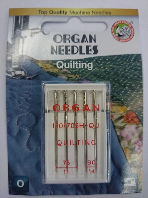 Hovedbilde Organ symaskinnåler - 5 st., Quilting 75 - 90 (Red Tip)