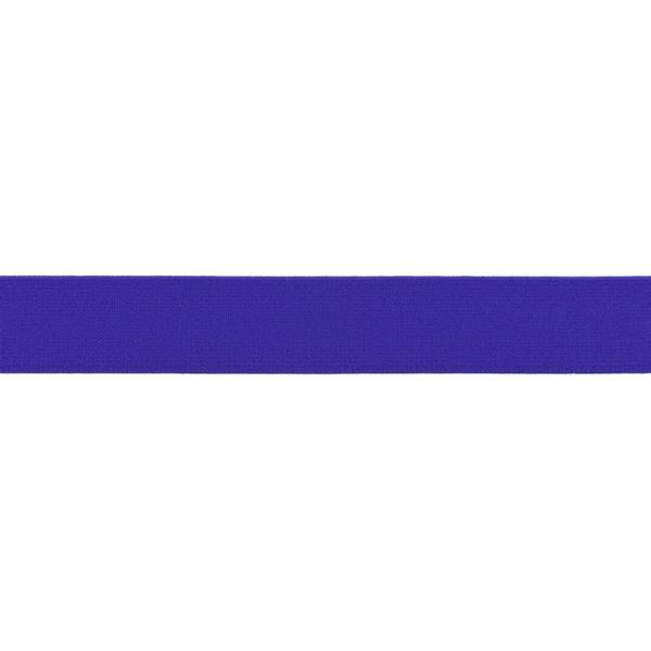 Bilde av Myk strikk, 2,5 cm, uni - koboltblå