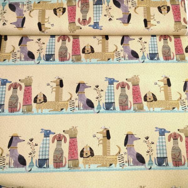 Bilde av It's raining cats & dogs - 15 cm rader med hunder