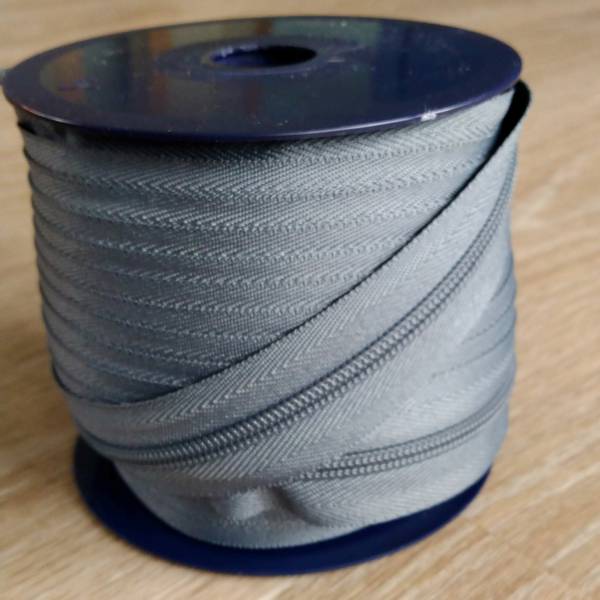 Bilde av Spiralglidelås - 6 mm metervare - grå