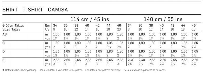 6990 - Burda - Shirt, lang t-skjorte