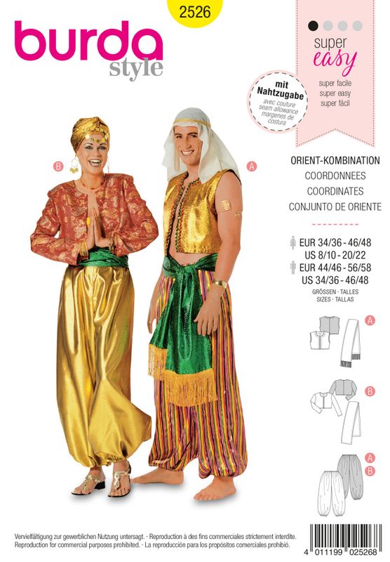 2526 - Burda - kostyme, genie
