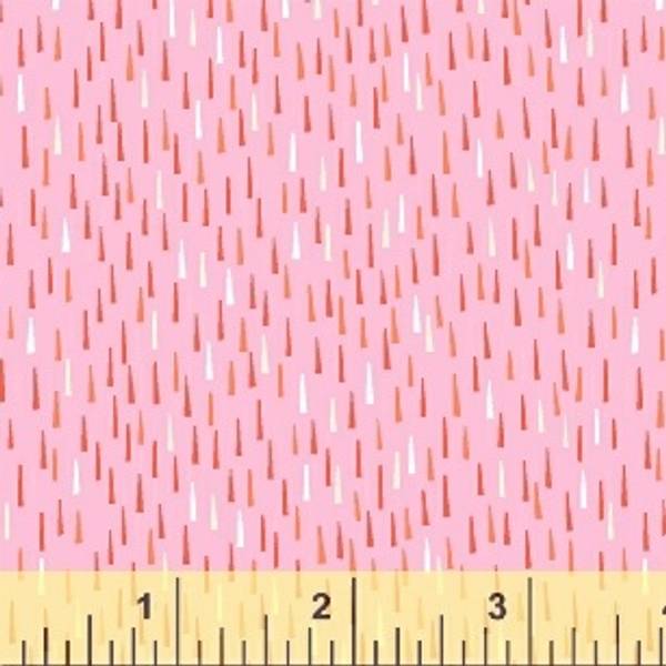 Bilde av Sprinkle - 1x5 mm hvit-pink-oransje streker på rosa