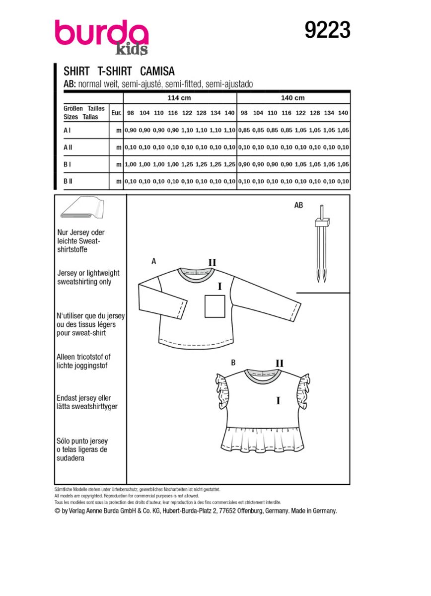 9223 - Burda - Genser & topp