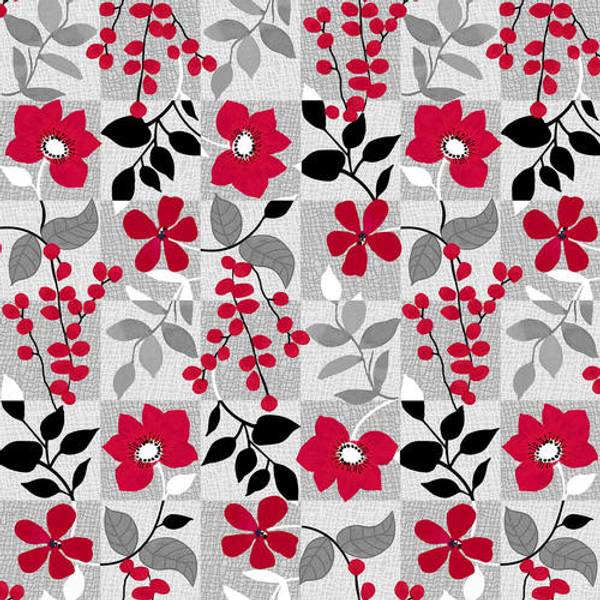 Bilde av Red Alert - 7,5 cm ruter med blomster
