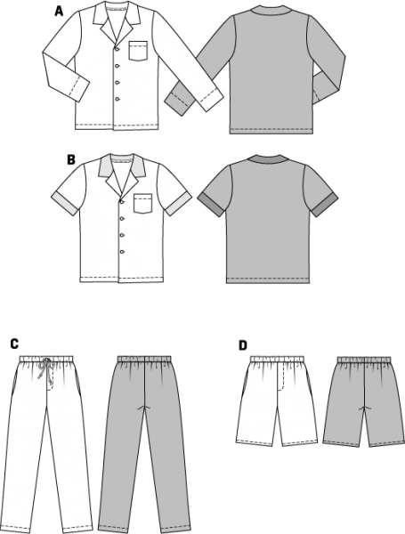 Bilde av 6741 - Burda - Pyjamas, pysj