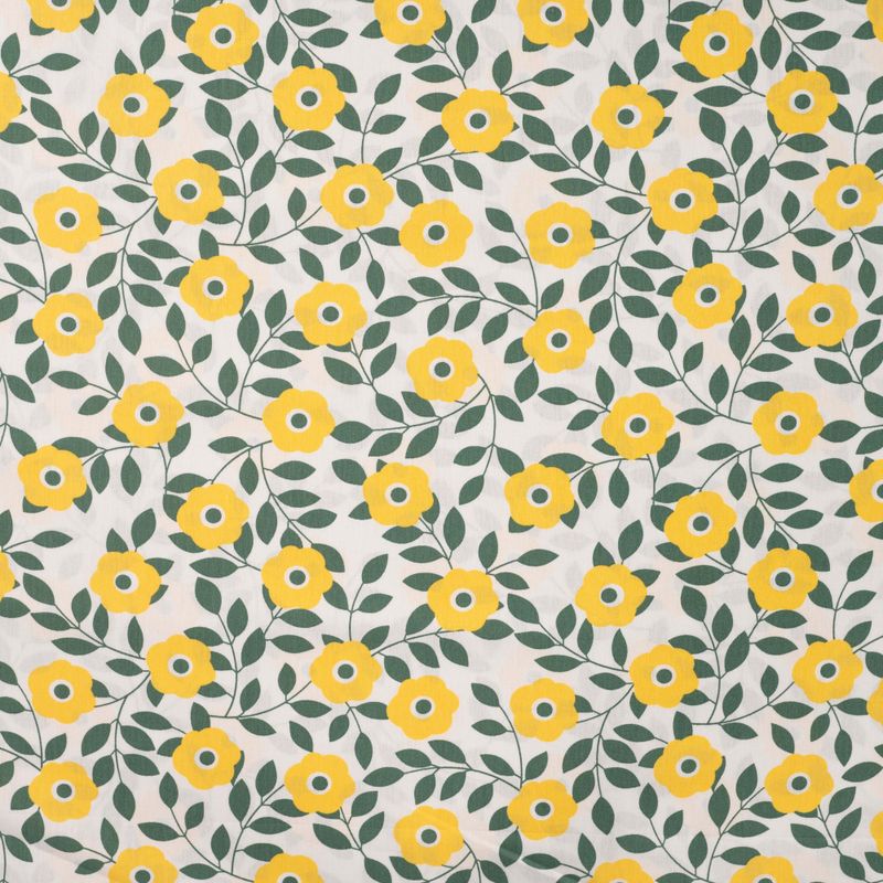 Bomullspoplin - blomster AC