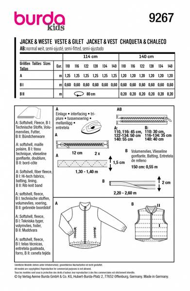 Bilde av 9267 - Burda - jakke og vest