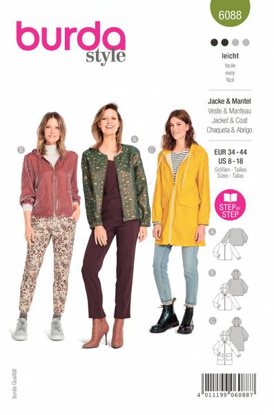 Bilde av 6088 - Burda - jakke