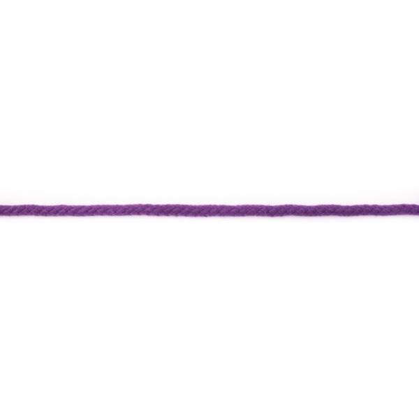 Bilde av Snor, rund, 5 mm - lilla