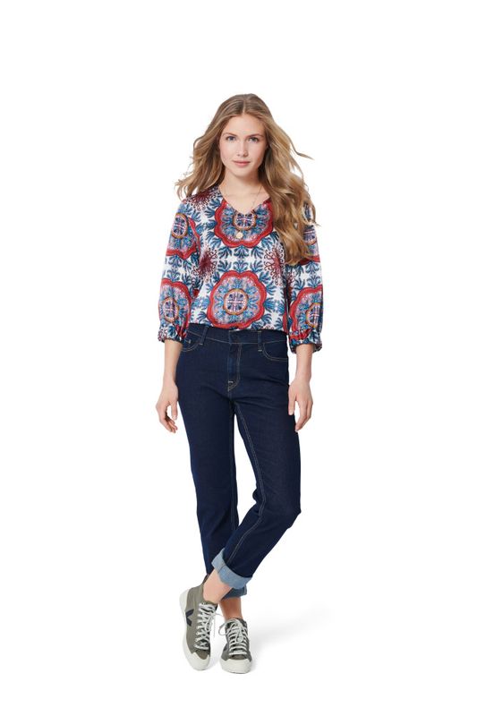 5924 - Burda - Bluse m/ V-hals