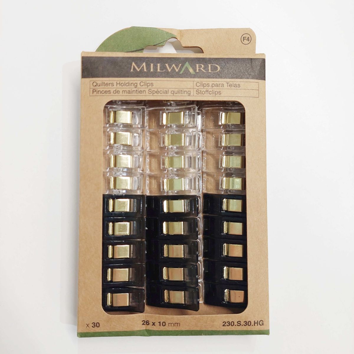 Wonder Clips - sort/transparent, 30st.