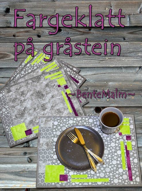 Hovedbilde Bente Malm 205 - Fargeklatt på gråstein - løper & brikker