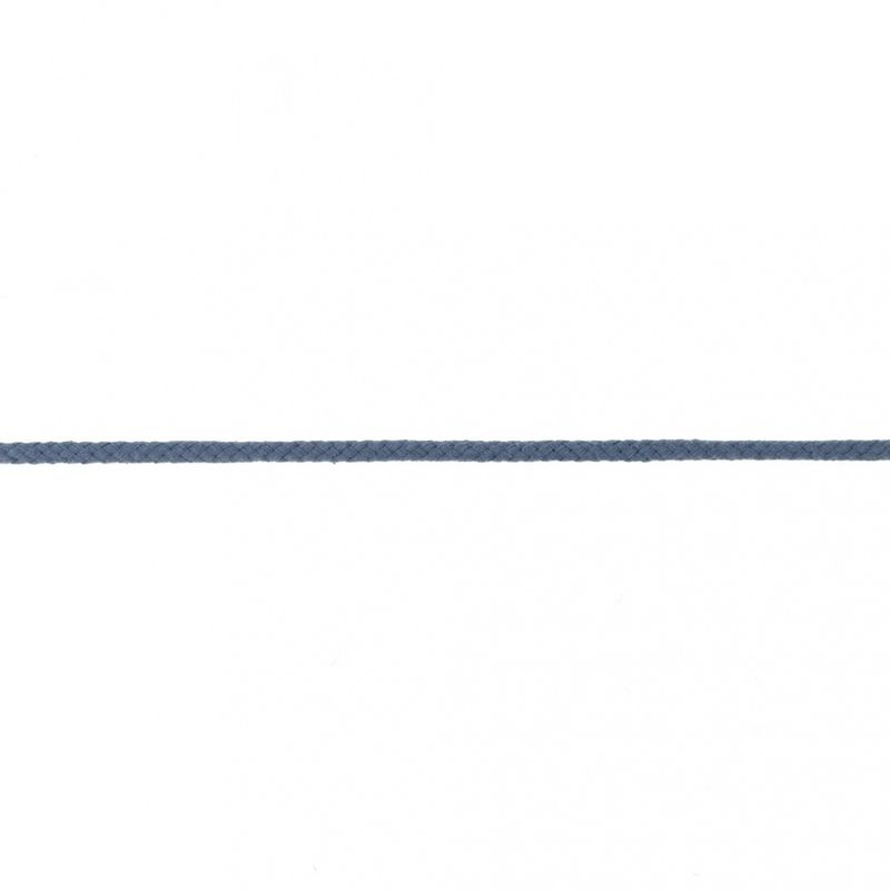 Snor, rund, 5 mm - jeansblå