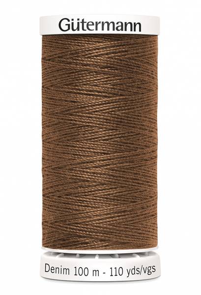 Bilde av Denim - proff tråd - 100 m, varm brun, fv. 2165