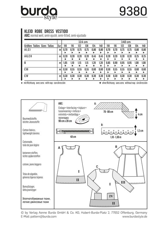 9380 - Burda - Kjole
