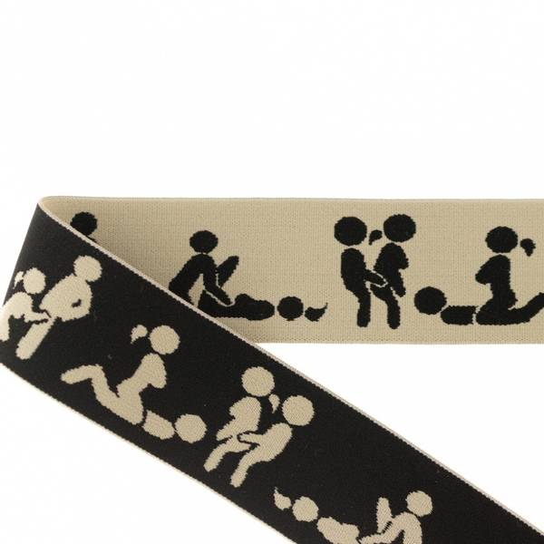 Bilde av Myk strikk, 4 cm - kamasutra - sand