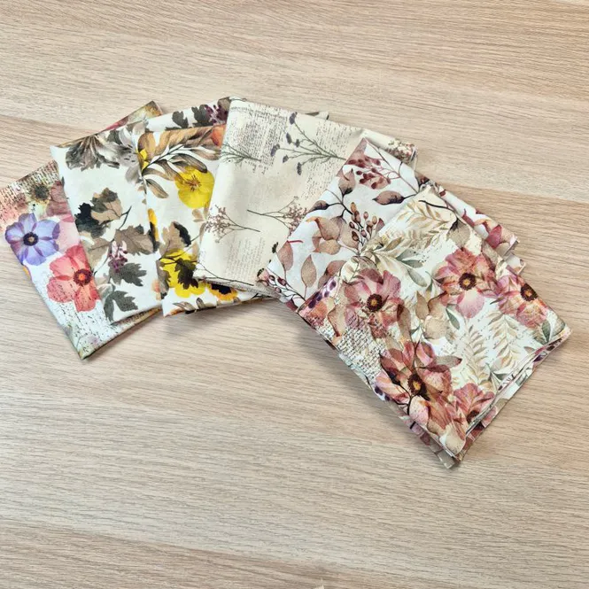 Hovedbilde Stoffpakke - Wistful Blooms - 6x 30 cm