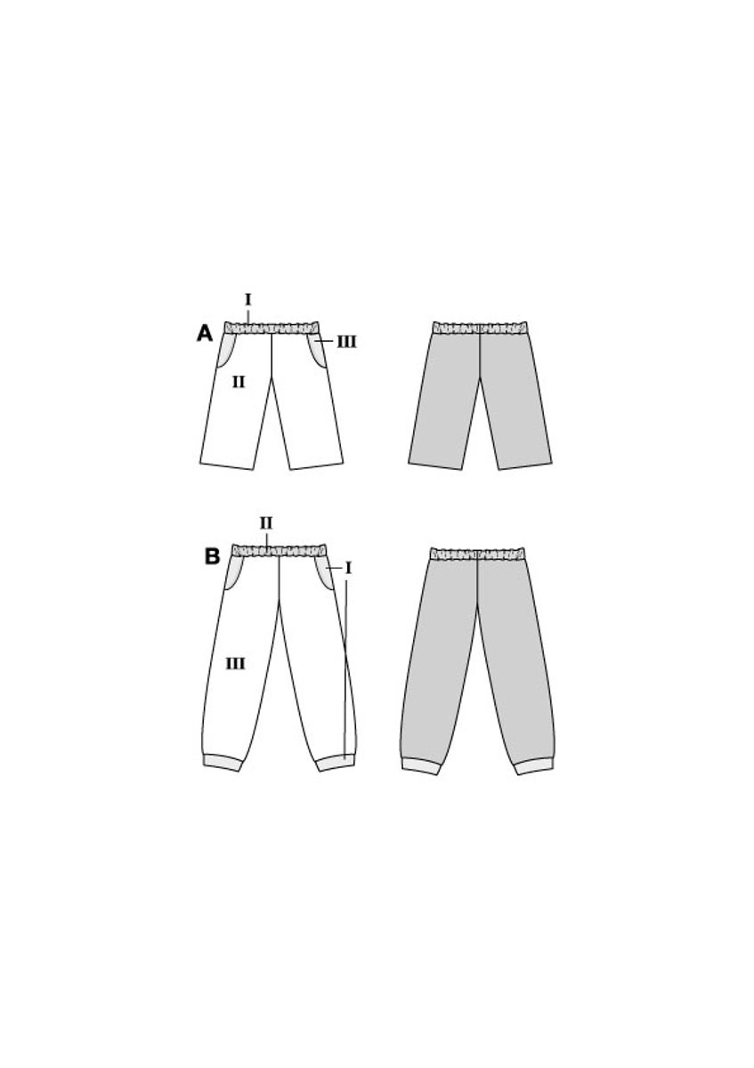 9182 - Burda - joggebukse/shorts