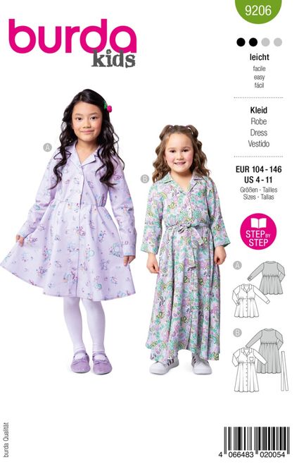 Hovedbilde 9206 - Burda - skjortekjole