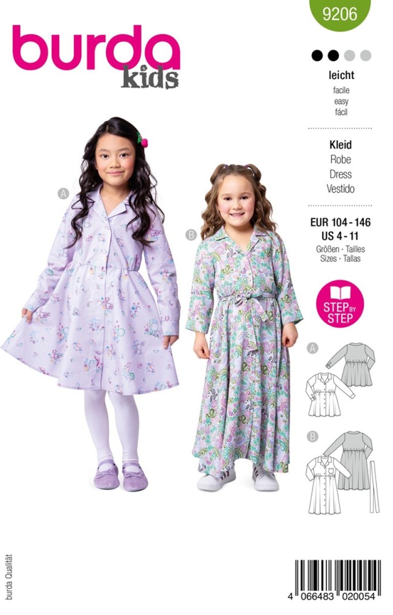 9206 - Burda - skjortekjole