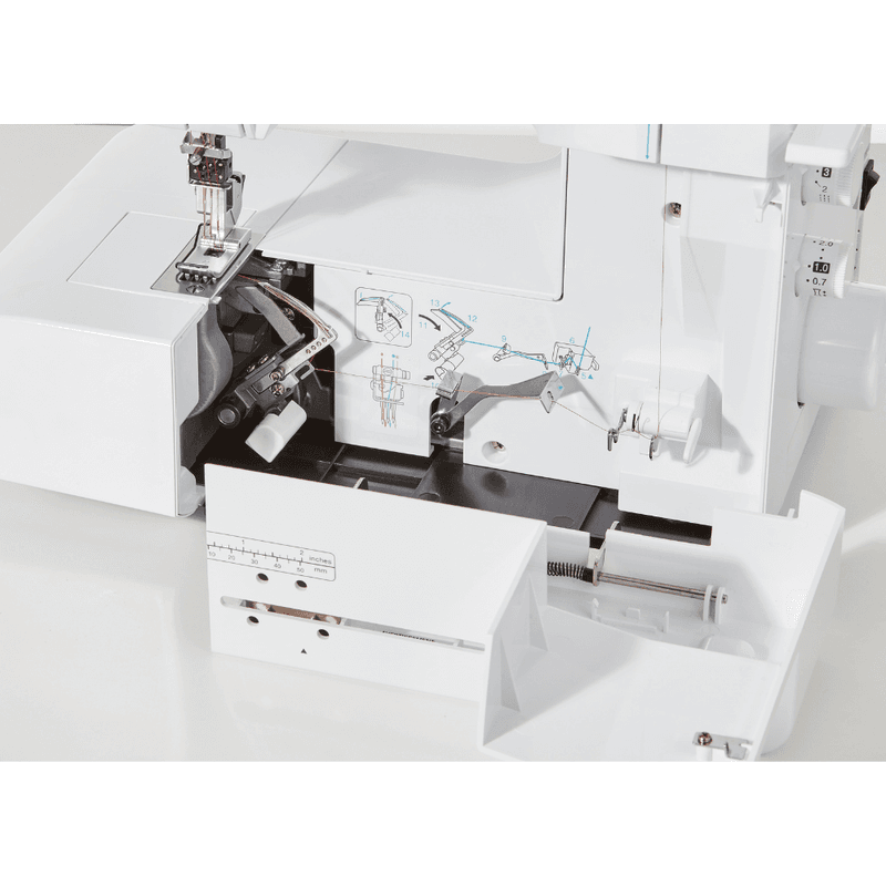 Brother CV3550 dobbel side Coverstitchmaskin TopCover