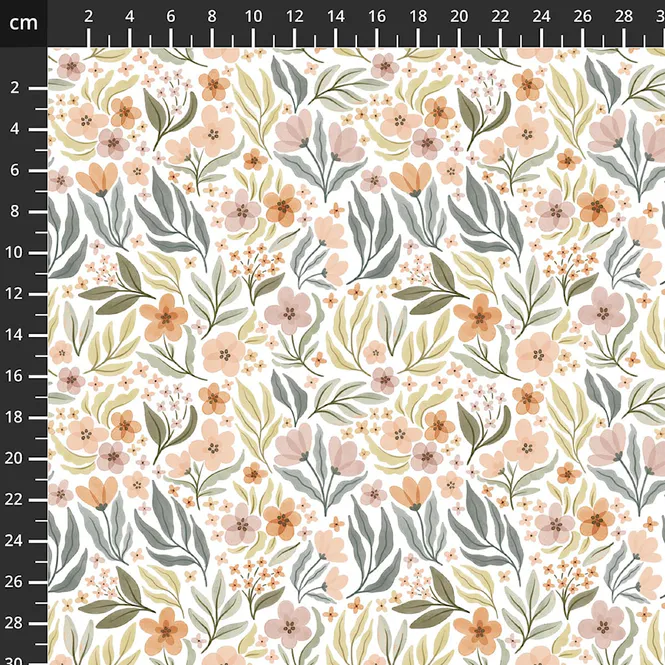 Hovedbilde Petal & Purr - blomster på offwhite