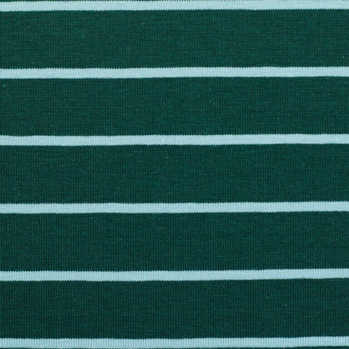 Bomullsjersey - grønne striper