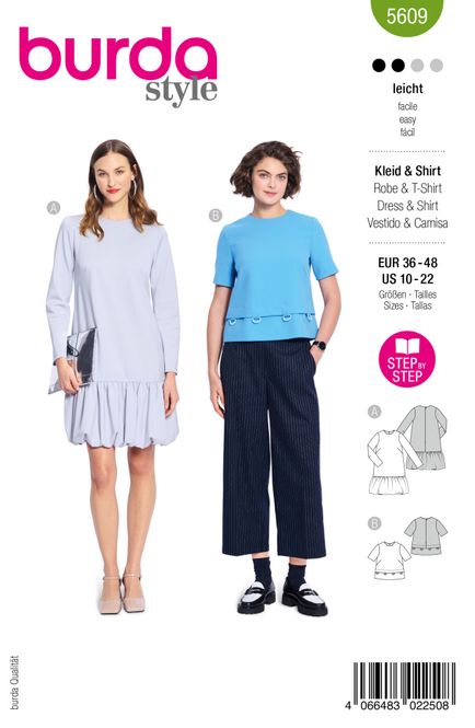 Hovedbilde 5609 - Burda - overdel & kjole
