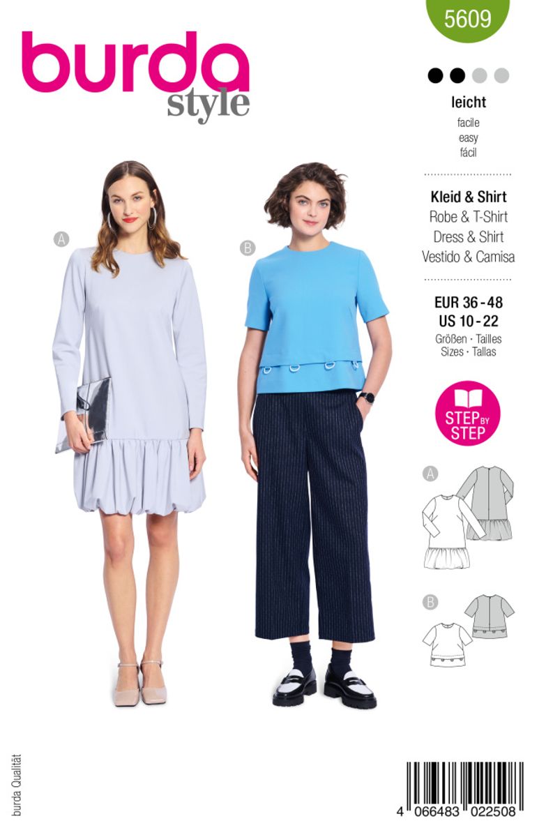5609 - Burda - overdel & kjole
