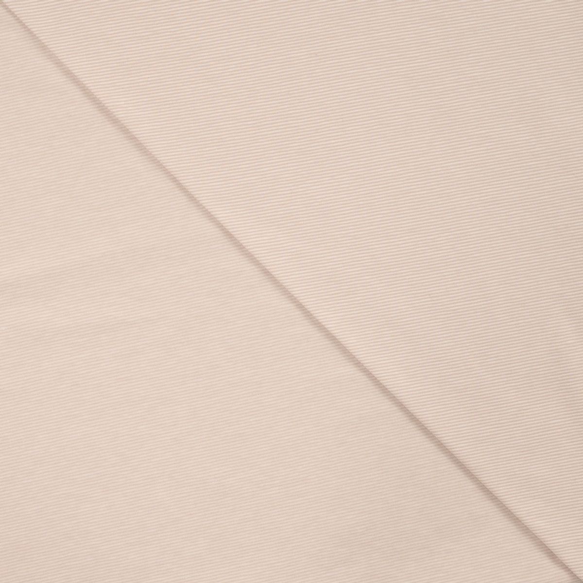 Bomullsjersey - striper, lyst