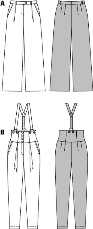 6856 - Burda - Bukse, Garconne-bukse