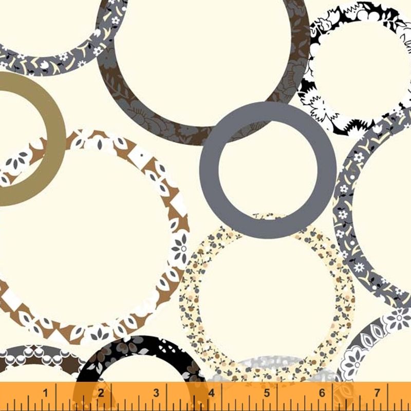 45 cm Patchwork Rings Nature - 108