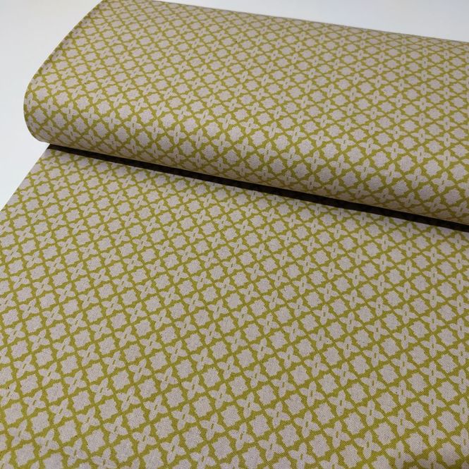 Hovedbilde Lin-bomull - Sashiko Moyo - sitron