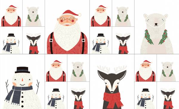 Bilde av Merrymaking - panel m 20 bilder - jul