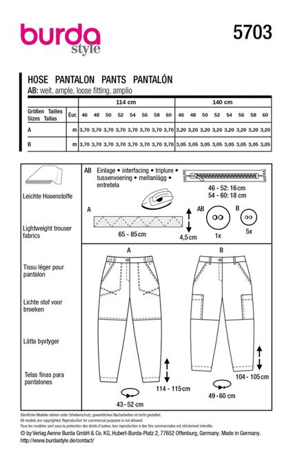 Hovedbilde 5703 - Burda - bukse