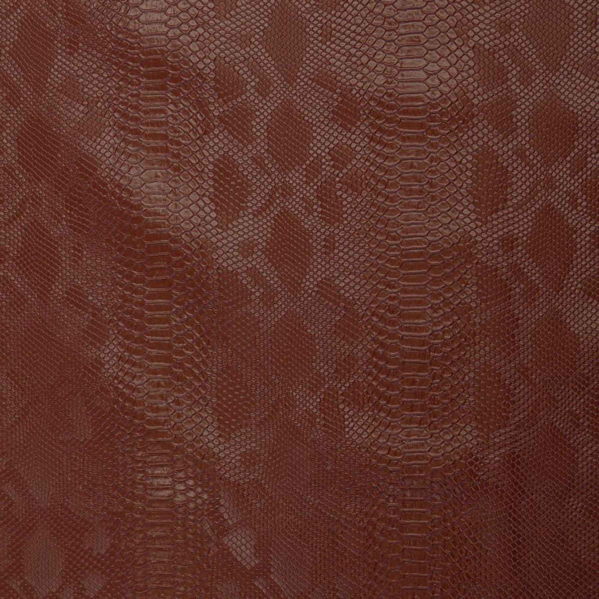 Imitert skinn - slange, brun - myk