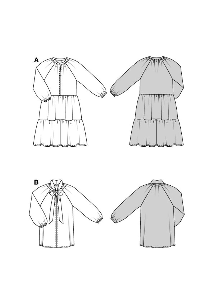 5605 - Burda - bluse & kjole