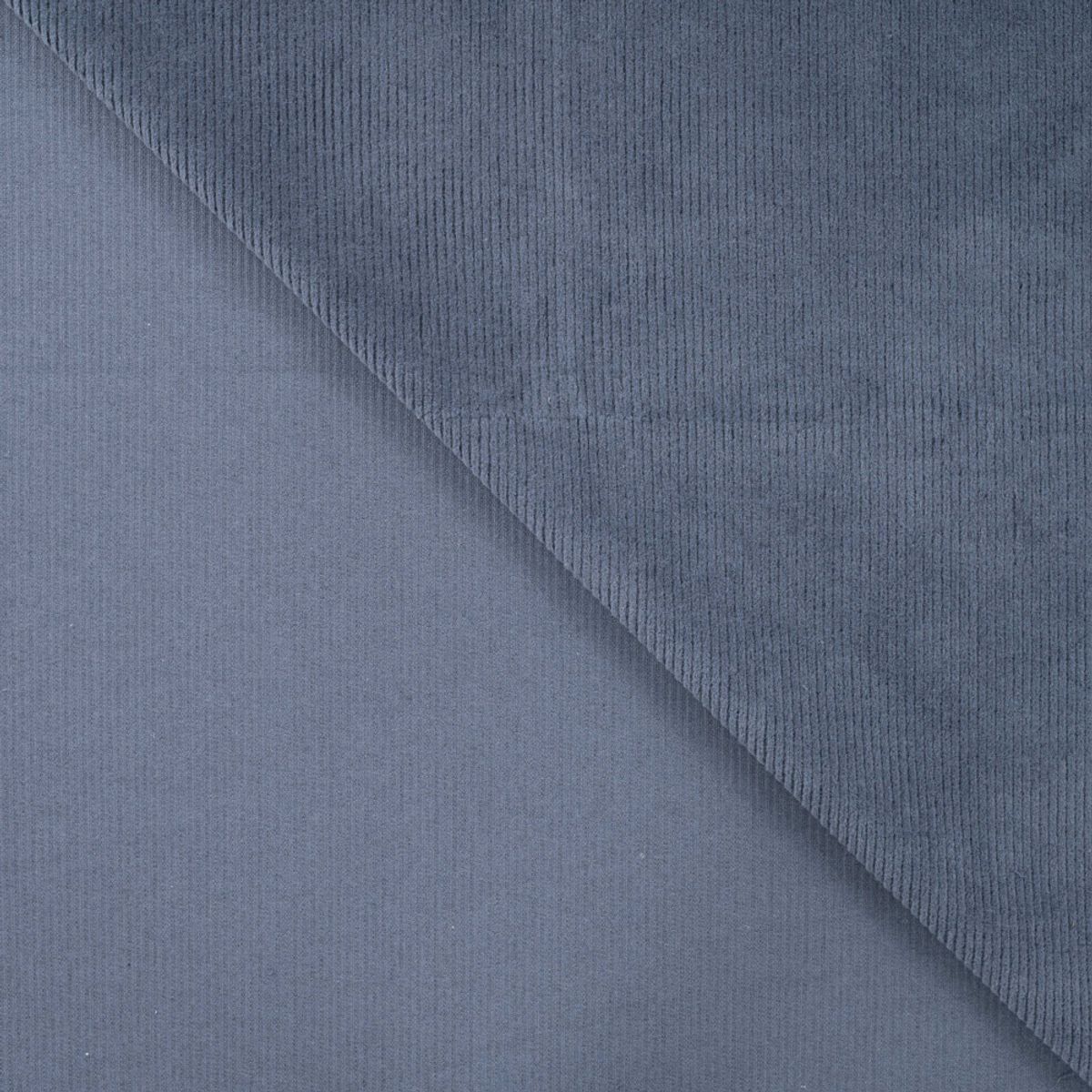60 cm Kordfløyel m/ stretch 8W - jeansblå