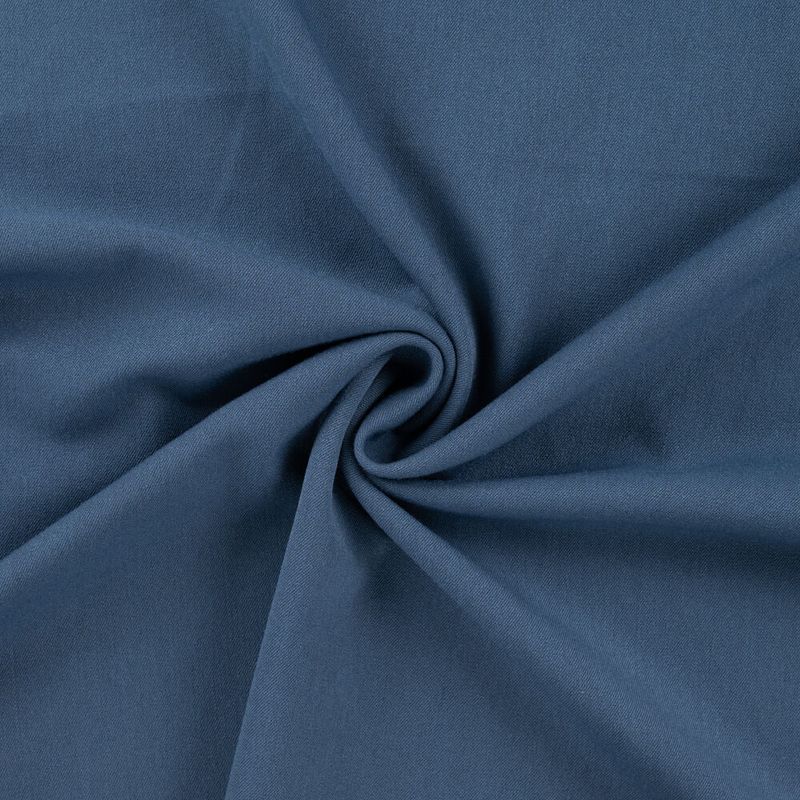 To-veis stretch Wooltouch - jeansblå