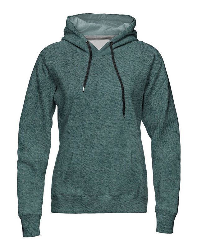 Fleece m. plysj doubleface, støvet grønn - fv 267