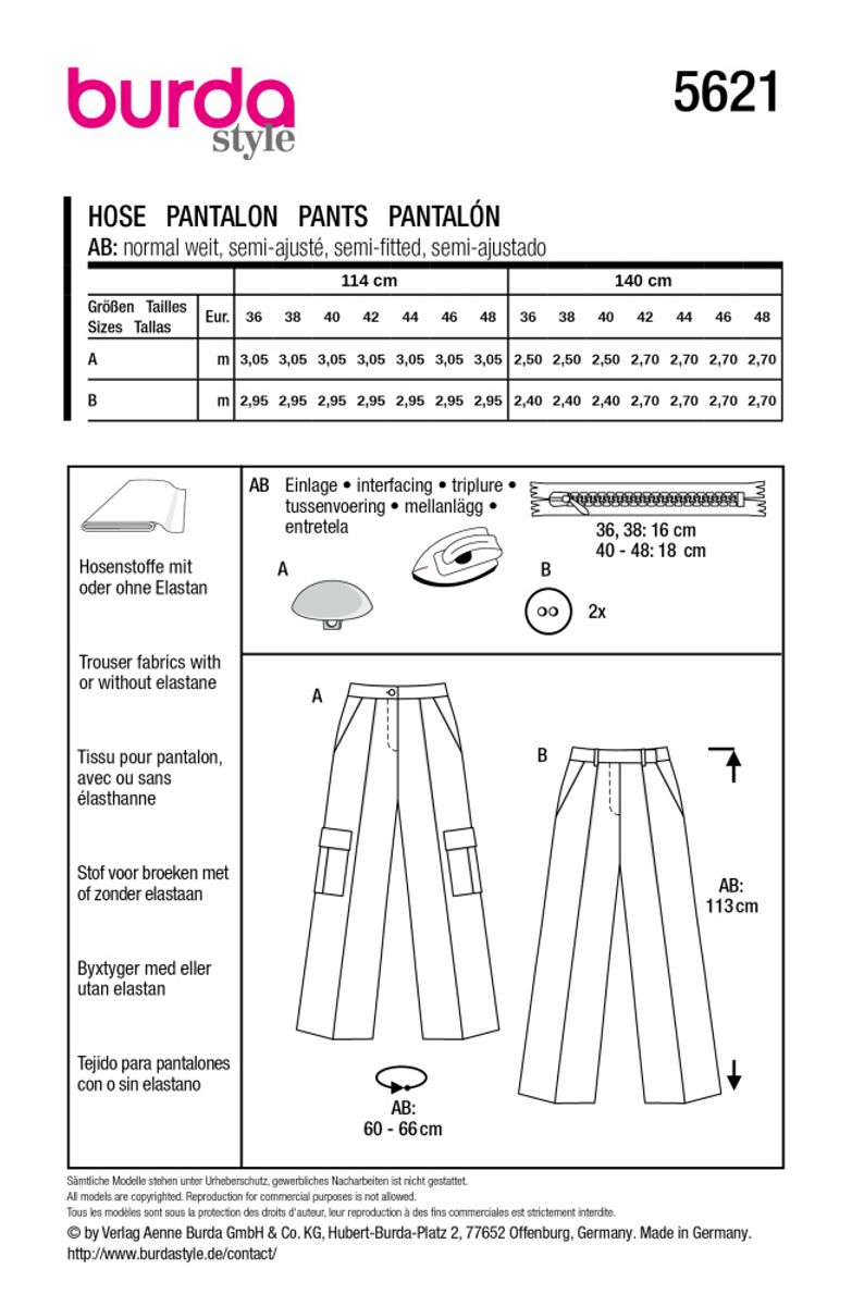 5621 - Burda - bukse