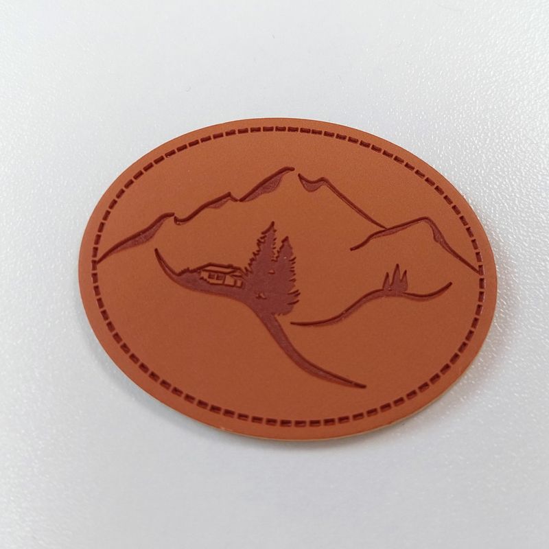 Symerke imitert skinn - fjell-landskap