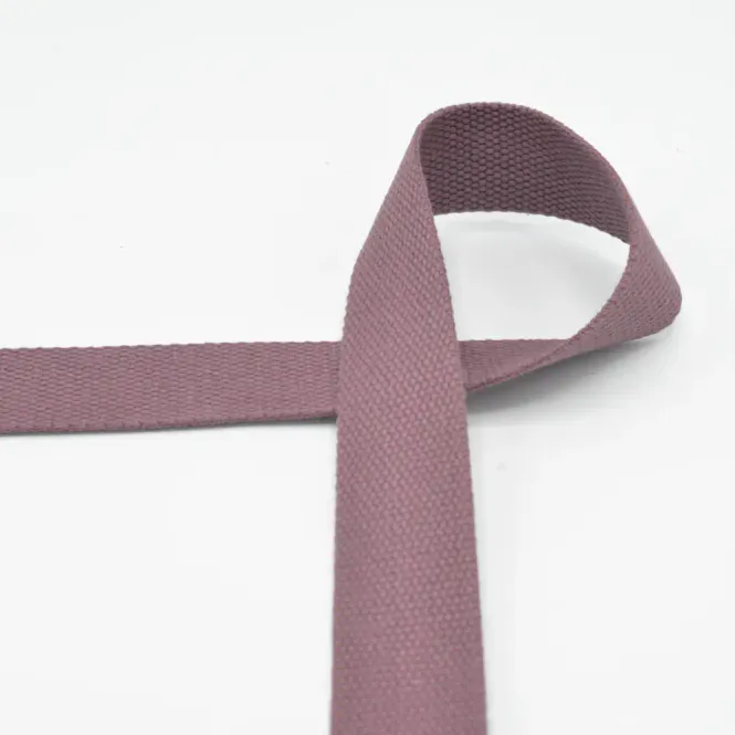 Hovedbilde 100% bomullswebbing, 30 mm, mauve