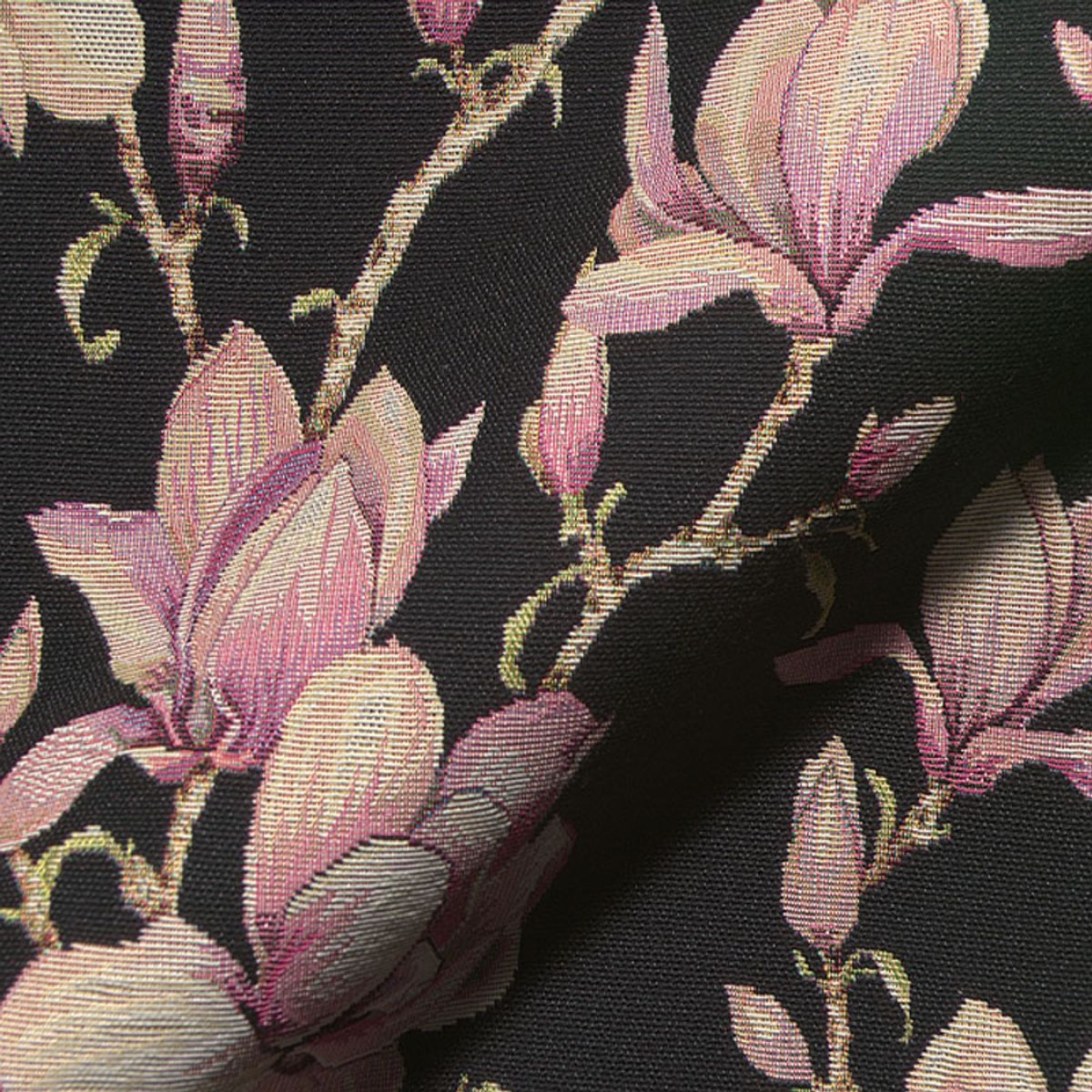 Gobelin - magnolie på sort