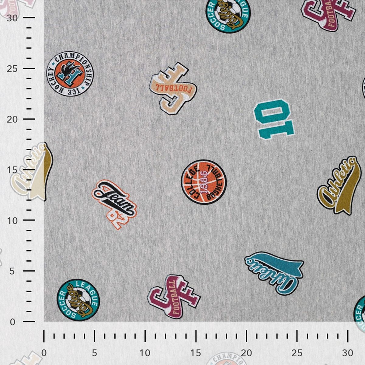Isoli, tykk - patches, lysgrå melert