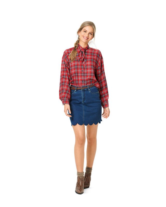 6263 - Burda - Bluse - skjorte