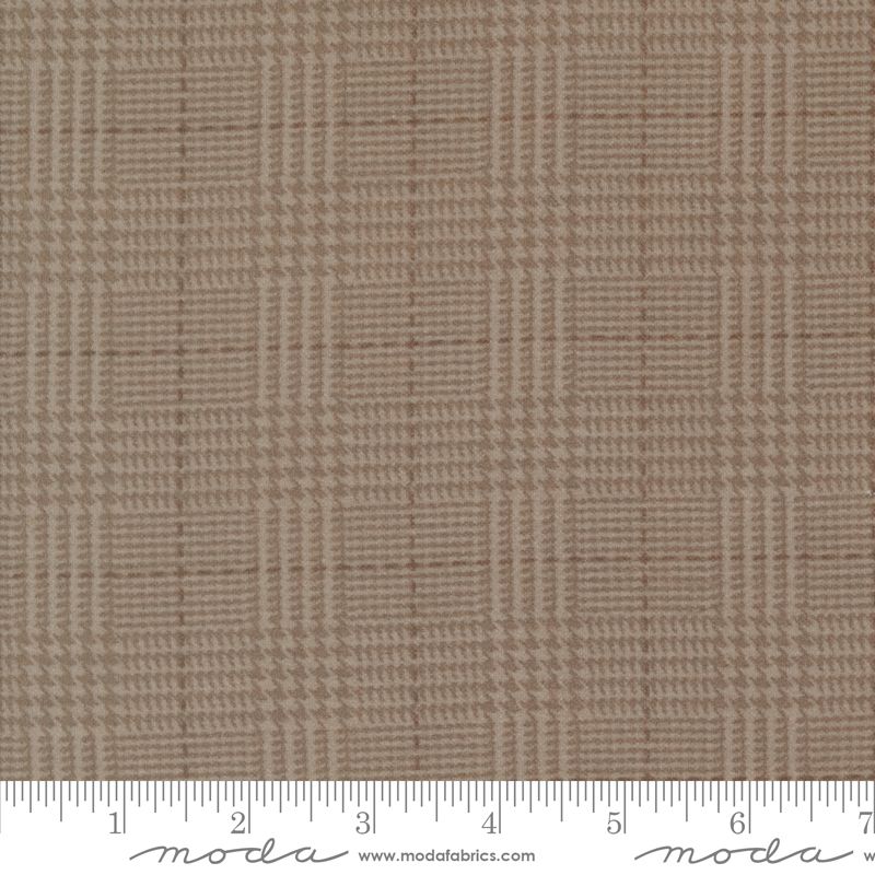 Farmhouse Flannel - lysbrun hundetann ruter